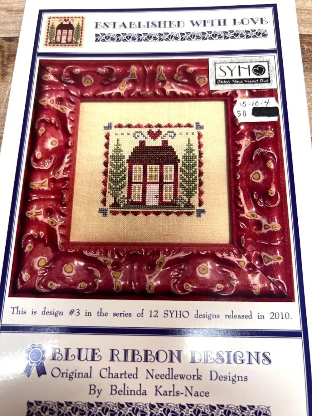 Established With Love Cross Stitch Pattern By Blue Ribbon Designs